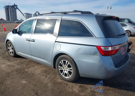 2013 Honda Odyssey Ex-L z USA, uszkodzony, nr VIN 5FNRL5H68DB076951